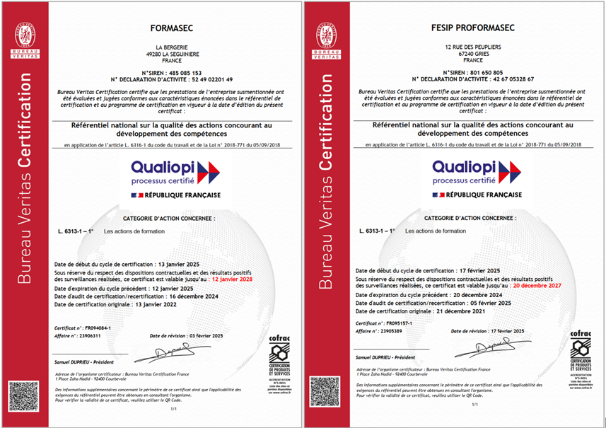 Certificats val 2027